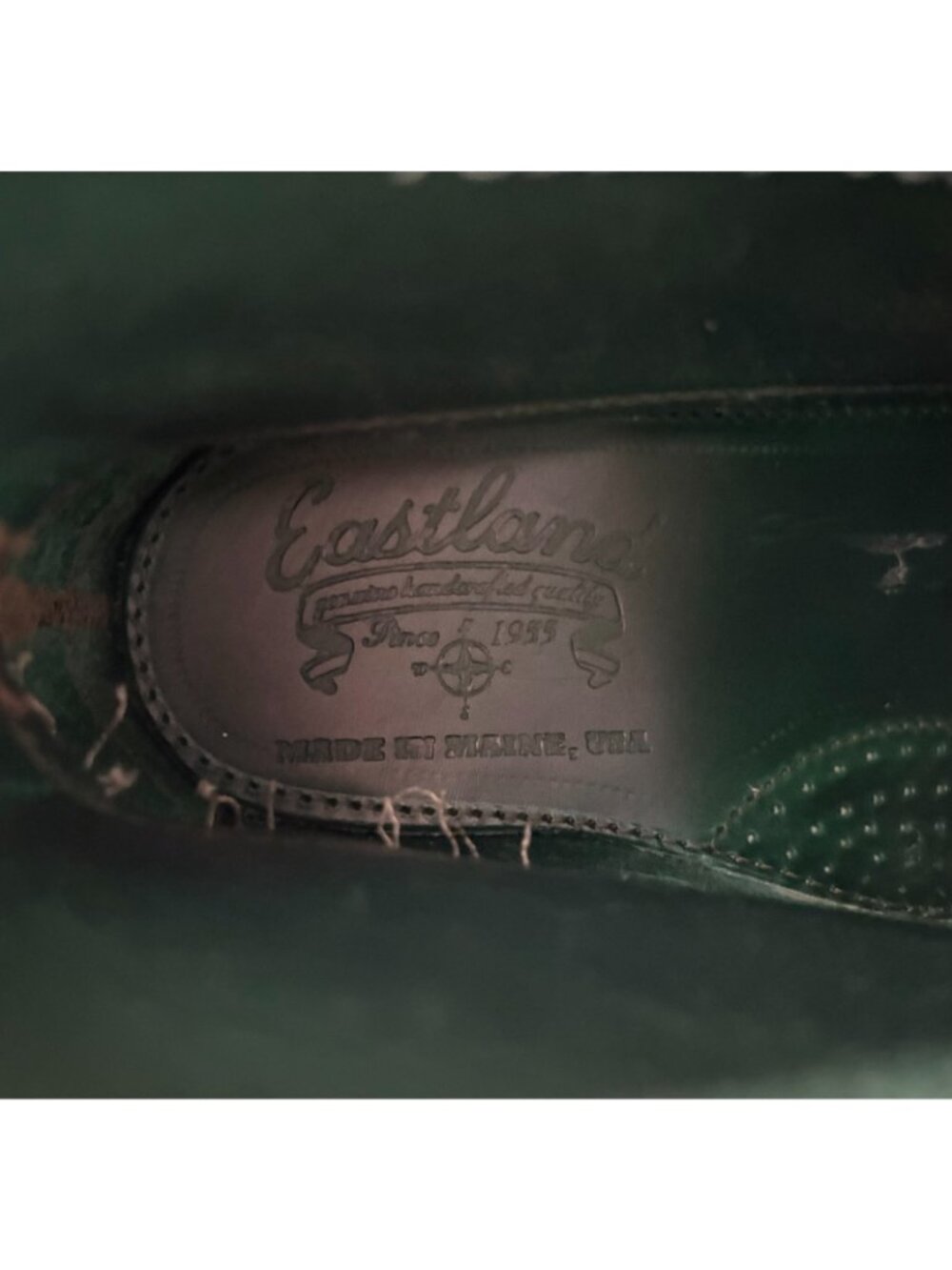 Mark McNairy New Amsterdam Eastland Berwick Sz 9 D color green made USA $550 - Picture 9 of 10